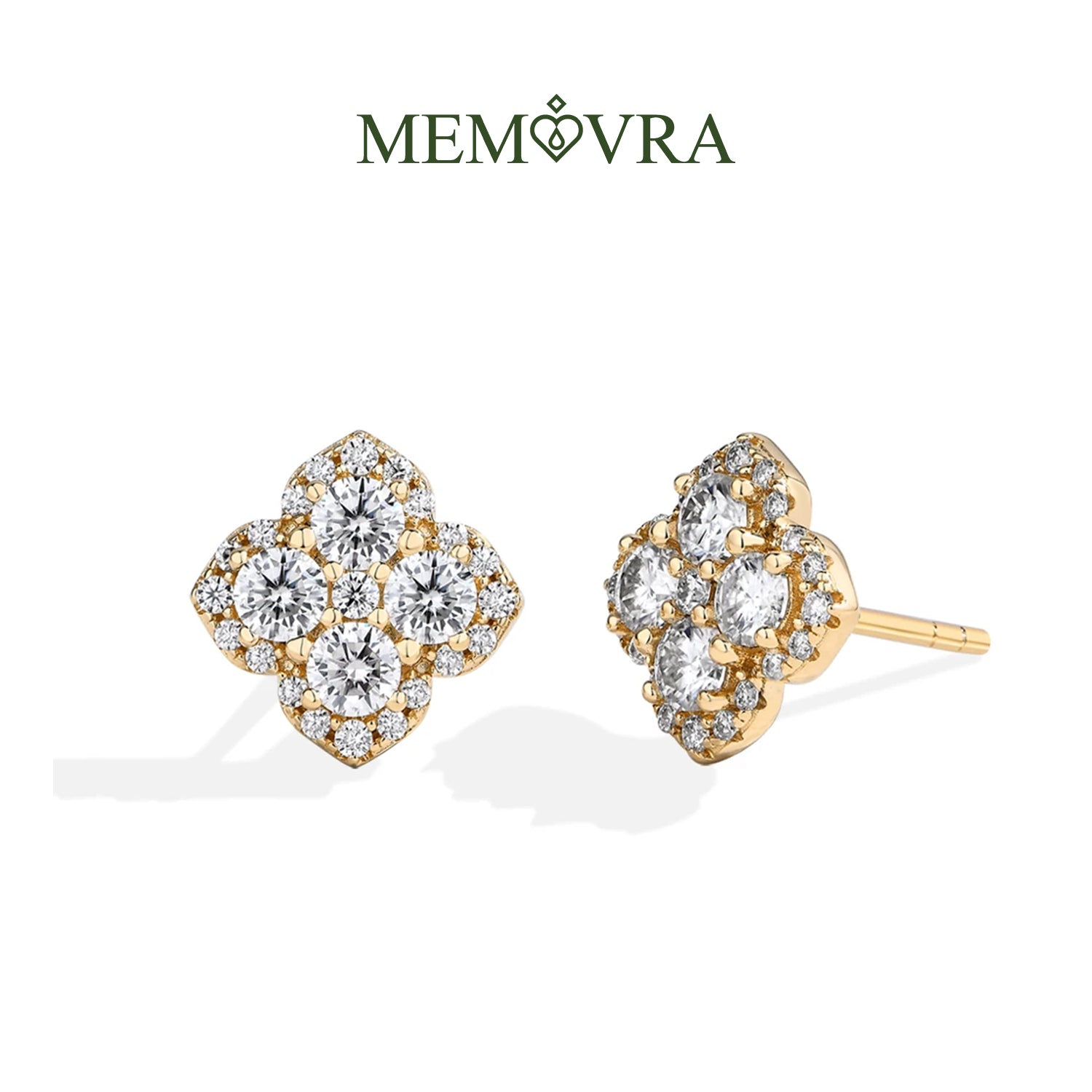 Dazzling Moissanite Stud Earrings